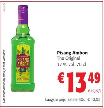 Colruyt Pisang Ambon The Original 17 % vol 70 cl aanbieding
