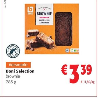 Colruyt Boni Selection brownie aanbieding