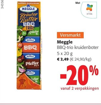 Meggle BBQ-trio kruidenboter 5 x 20g