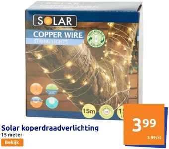 Action Solar koperdraadverlichting aanbieding