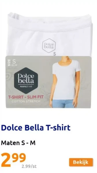 Action Dolce bella t-shirt aanbieding