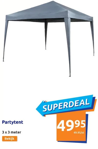 Action Partytent aanbieding