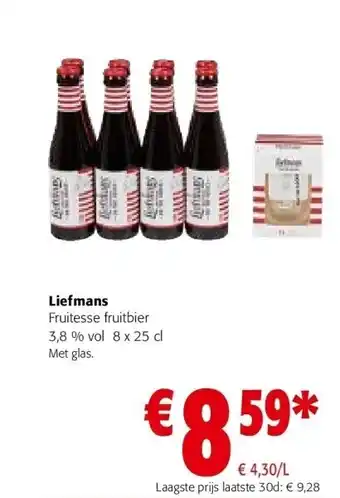 Liefmans fruitesse fruitbier 3,8 % vol 8 x 25 cl