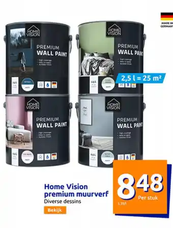 Action N/a home vision premium muurverf aanbieding