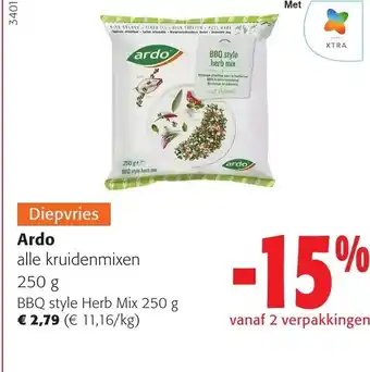 Colruyt Ardo BBQ style Herb Mix 250 g aanbieding