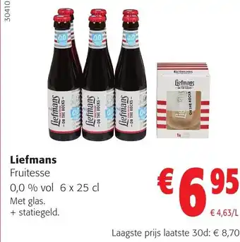 Colruyt Liefmans Fruitesse 0.0% vol 6 x 25cl aanbieding