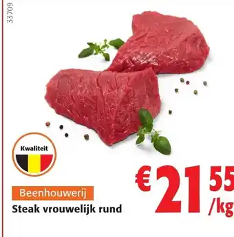 Colruyt Steak vrouwelijk rund aanbieding