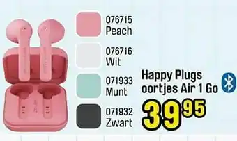 Happyland Happy plugs oortjes air 1 go aanbieding