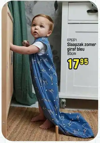 Happyland Slaapzak zomer giraf bleu aanbieding