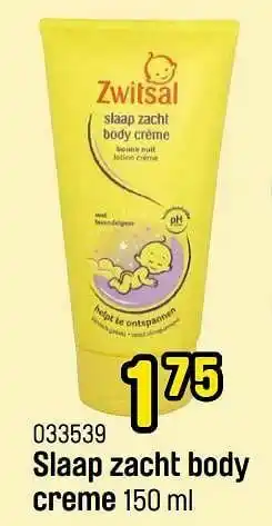 Slaap zacht body creme
