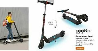 Fun Elektrische step comet aanbieding