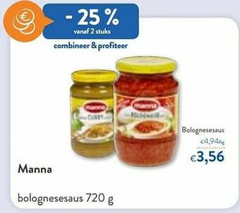 Manna bolognesesaus