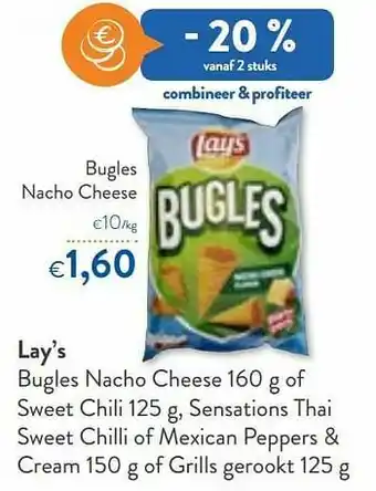 OKay Lay’s bugles nacho cheese aanbieding