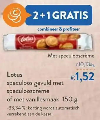 OKay Lotus met speculooscrème aanbieding