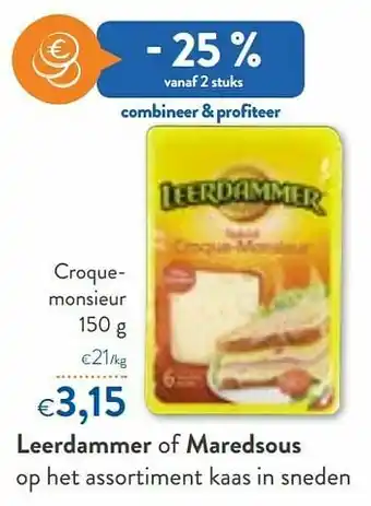 OKay Leerdammer croquemonsieur aanbieding