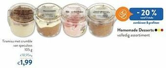 OKay Homemade desserts tiramisu met crumble van speculoos aanbieding