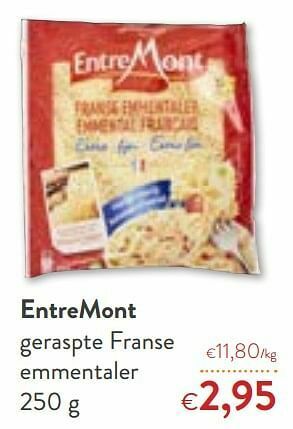 OKay Entremont geraspte franse emmentaler aanbieding