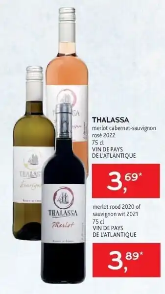 Alvo Thalassa merlot cabernet-sauvignon rosé 2022 75 cl aanbieding