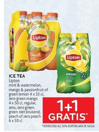 Alvo Ice tea lipton aanbieding