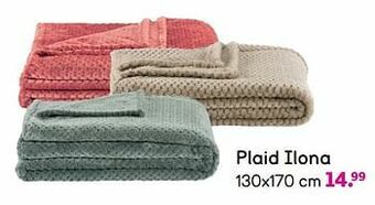 Leen Bakker Plaid ilona aanbieding