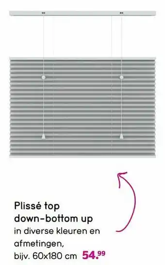 Leen Bakker Plissé top down-bottom up aanbieding