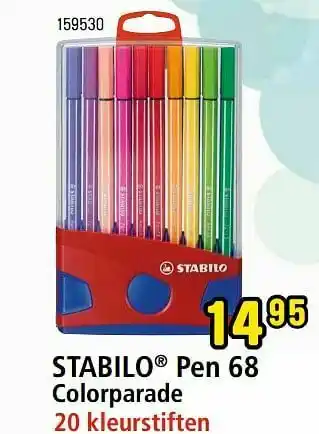 Stabilo pen 68 colorparade