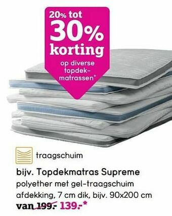 Topdekmatras supreme