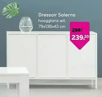 Leen Bakker Dressoir salerno aanbieding
