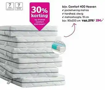 Leen Bakker Comfort 400 heaven aanbieding