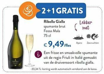 OKay Ribolla gialla spumante brut fossa mala aanbieding