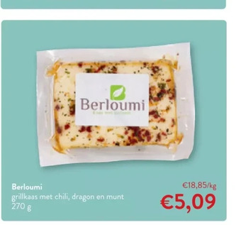 OKay Berloumi grillkaas met chili, dragon en munt 270 g aanbieding