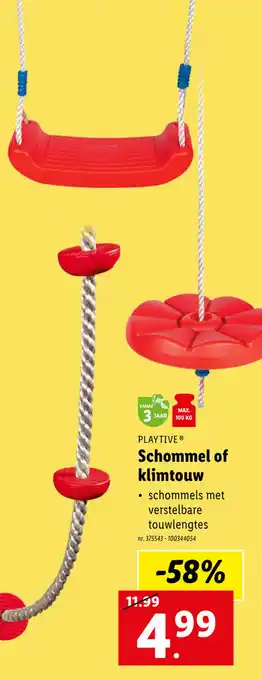 PLAYTIVEⓇ Schommel of klimtouw
