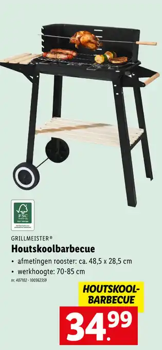 Lidl GRILLMEISTERⓇ Houtskoolbarbecue aanbieding