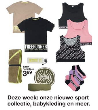 Zeeman Sport handdoek aanbieding