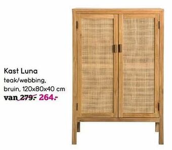 Leen Bakker Kast luna aanbieding