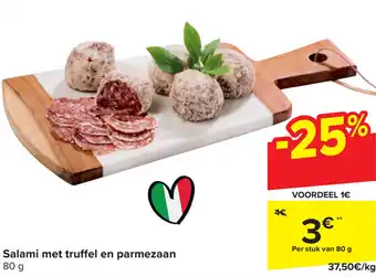 Salami met truffel en parmezaan 80g