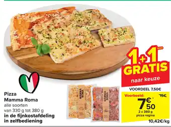 Carrefour Pizza Mamma Roma 2 x 360g aanbieding