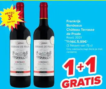 Carrefour Bordeaux Chateau TERRASSE DE PRADE Rood, 2021 aanbieding