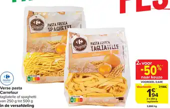 Carrefour Market Verse pasta Carrefour 2 x 250g aanbieding