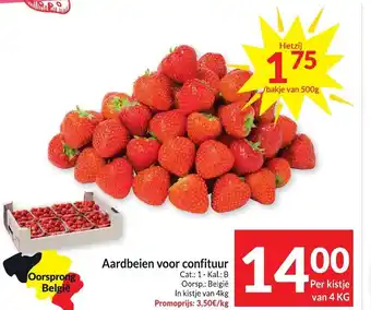 Intermarché Aardbeien voor confituur Per kistje van 4 KG aanbieding