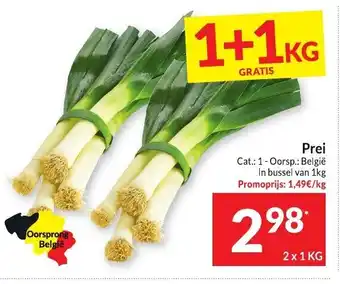 Intermarché Prei 2 x 1 KG aanbieding