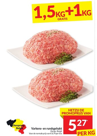 Intermarché Varkens- en rundsgehakt PER KG aanbieding