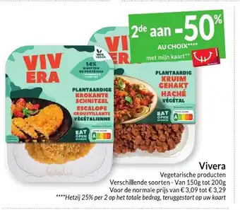 Vivera Vegetarische producten Verschillende soorten - Van 150g tot 200g