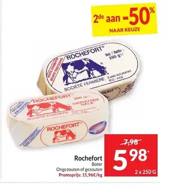 Intermarché Rochefort Boter Ongezouten of gezouten2 x 250g aanbieding