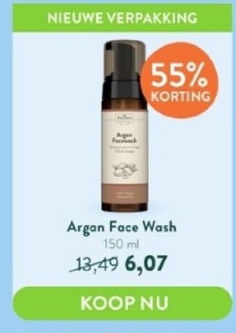 Holland & Barrett Argan face wash 150 ml aanbieding