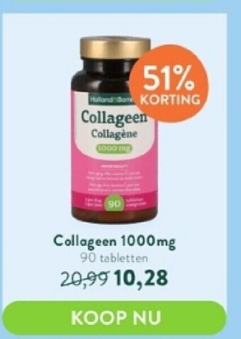 Holland & Barrett Collageen 1000 mg 90 tabletten aanbieding