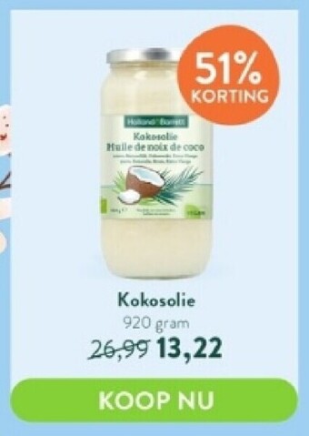 Holland & Barrett Kokosolie 920 gram aanbieding