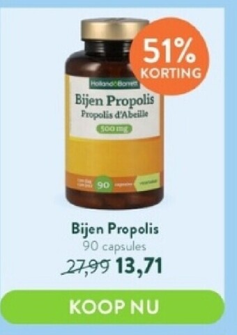 Holland & Barrett Bijen propolis 90 capsules aanbieding