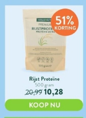Holland & Barrett Rijst proteine 500 gram aanbieding