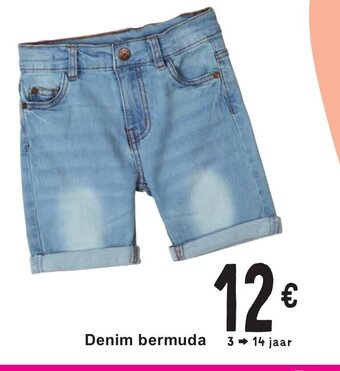 Cora Denim bermuda 3 - 14 jaar aanbieding